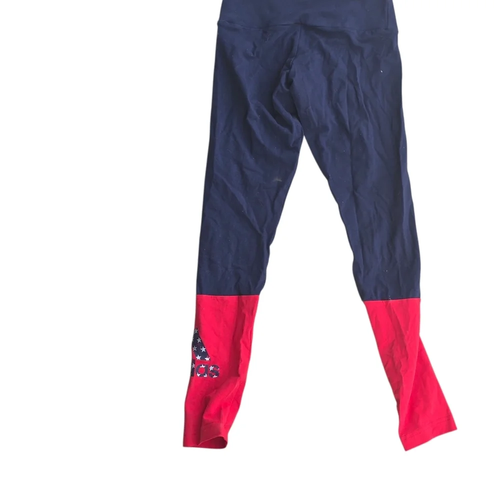 Adidas Women’s Multi-Sport Tights XS Navy Red USA Logo NWT GK3629